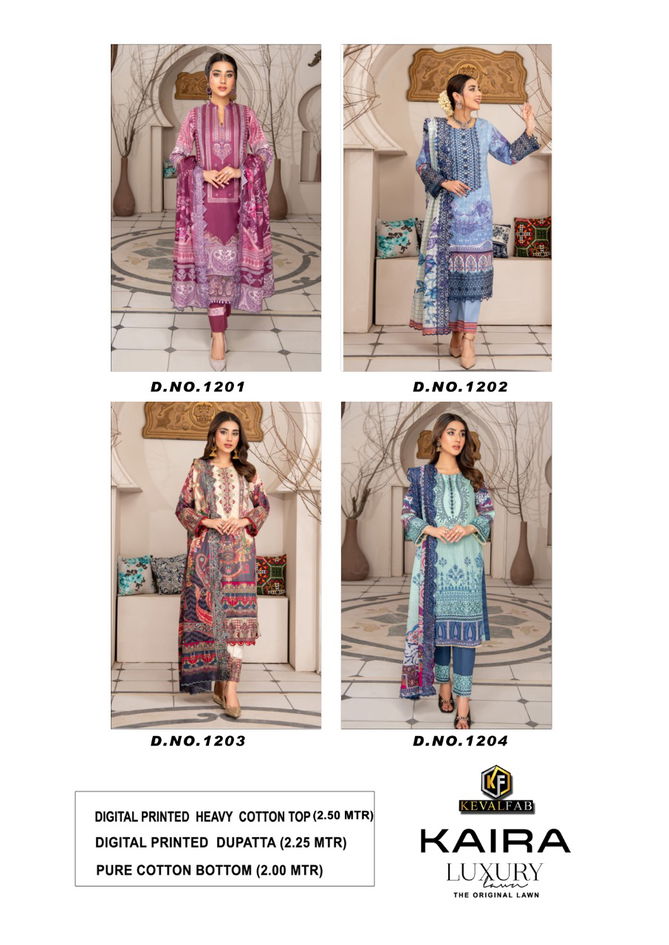 Keval Kaira 12 Luxury Casual Wear Wholesale Pakistani Dress Material 
